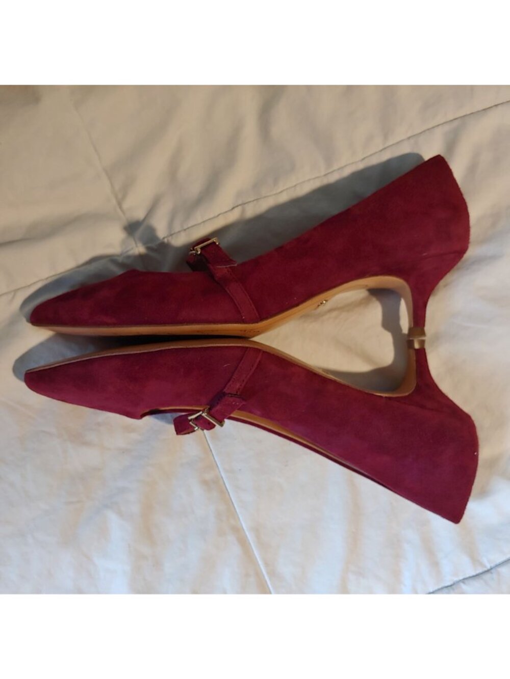 Vionic Minnie Kitten Heel Pump Burgundy Suede Arch Support Comfort Old Money 8.5 - Picture 8 of 10